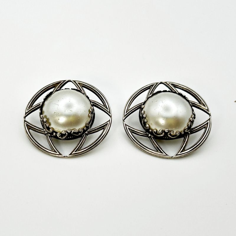 Pendientes vintage con perlas