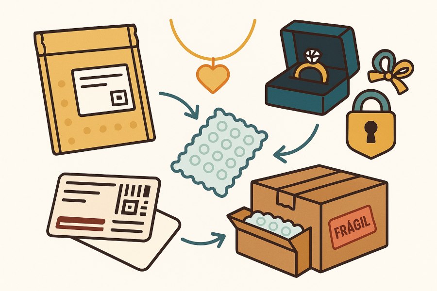 como enviar joyas por correo