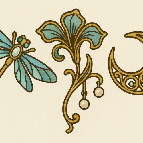 broches modernistas vintage